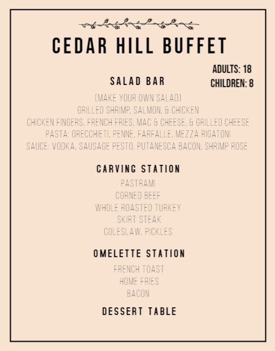 Copy of Copy of menu design template | PosterMyWall