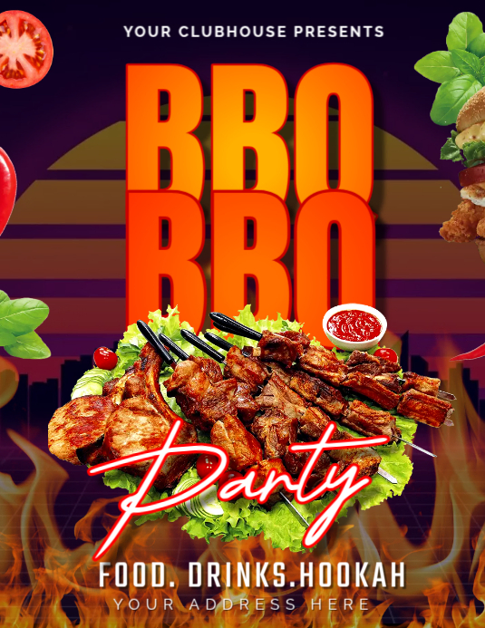 BBQ AD Template | PosterMyWall