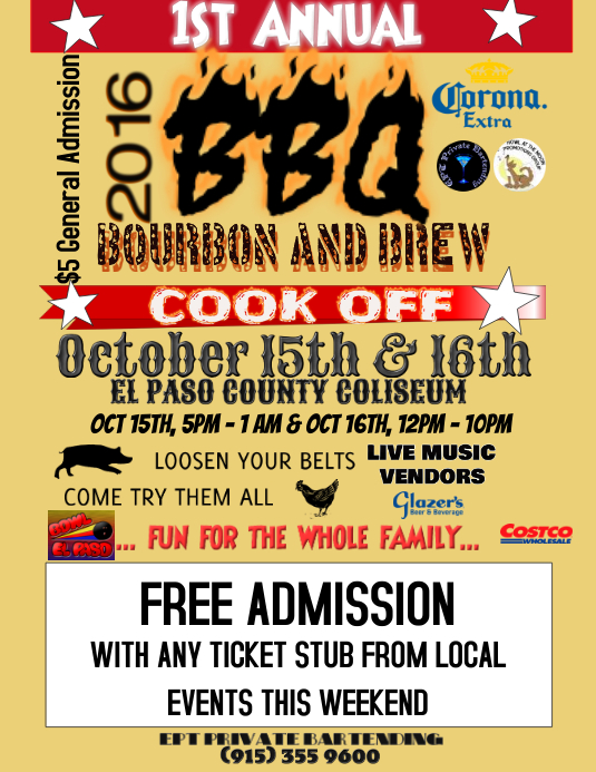 BBQ COOK OFF Pamflet (Letter AS) template