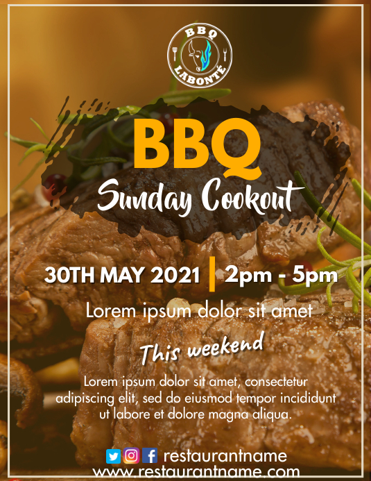 BBQ Cookout Template | PosterMyWall