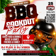BBQ Cookout Party Night Instagram-opslag template