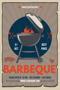 BBQ Spanduk 4' × 6' template