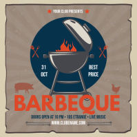 BBQ Instagram Post template