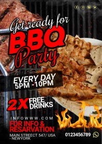BBQ Flyer A2 template