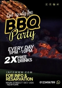 BBQ Flyer A1 template
