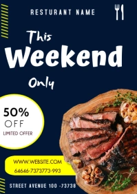 Bbq flyer A3 template