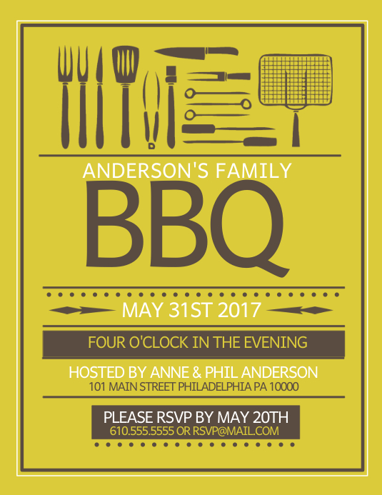 bbq Template PosterMyWall
