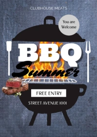 BBQ Flyers 2022 A3 template
