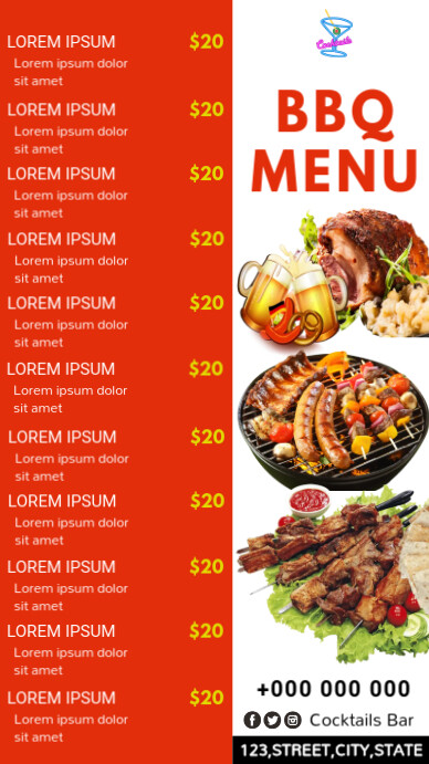 Copy of BBQ Menu | PosterMyWall
