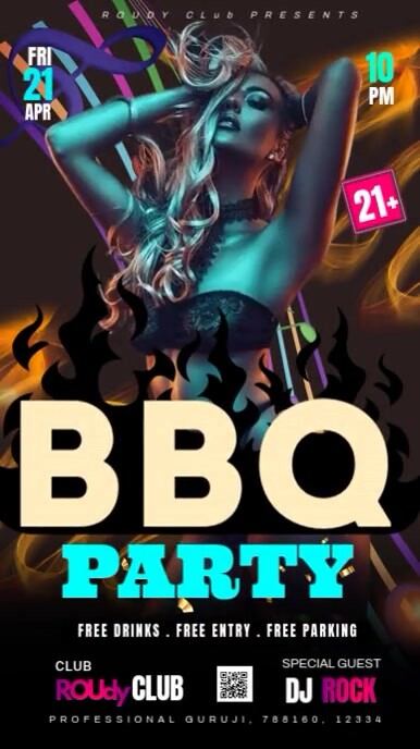 bbq party Instagram-verhaal template