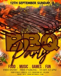 bbq party Instagram Portrait template