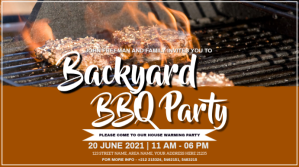 BBQ PARTY Digitalt display (16:9) template