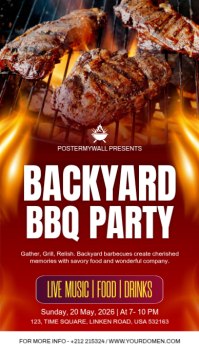 BBQ PARTY Instagram-verhaal template