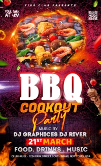 BBQ Party Flyer Umthetho we-US template