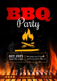 BBQ Party Flyer A4 template