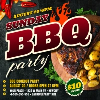 BBQ Party Instagram Banner template