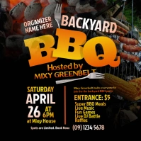 BBQ party Instagram Post template