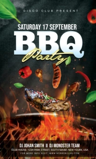 BBQ Party invitation US na Legal template