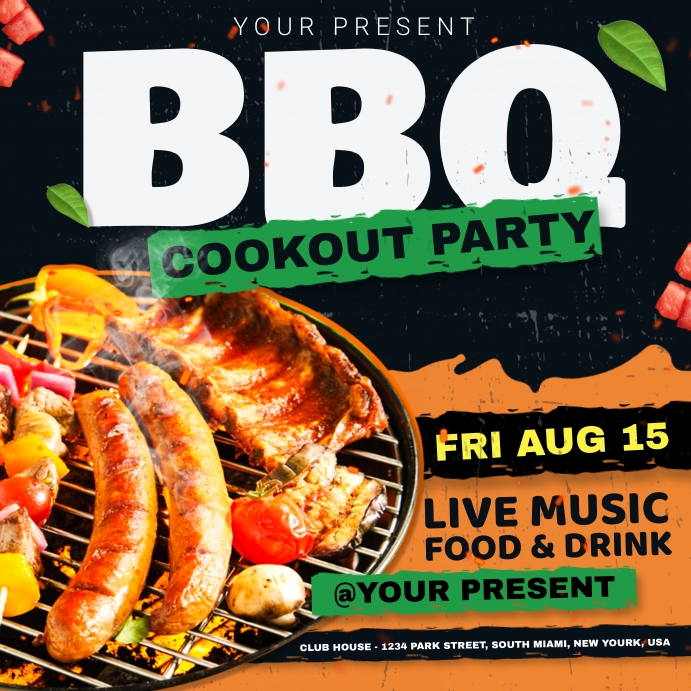 Fall Cookout Invitations DIY Summer BBQ And Cookout Party Invitation