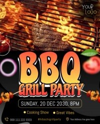 BBQ Party Template Instagram Portrait