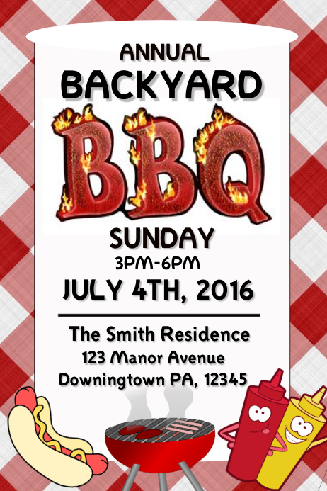 copy of bbq postermywall barbecue poster