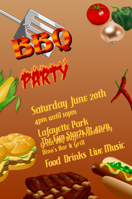 BBQ Template PosterMyWall