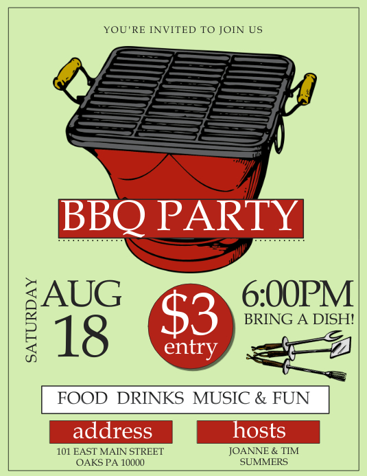 BBq Template PosterMyWall