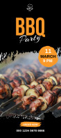 BBQ RACK CARD Karta reagałowa template