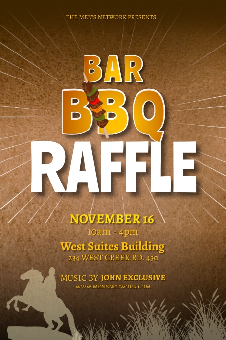 Bbq Draw Raffle Bbq raffle flyer template | PosterMyWall