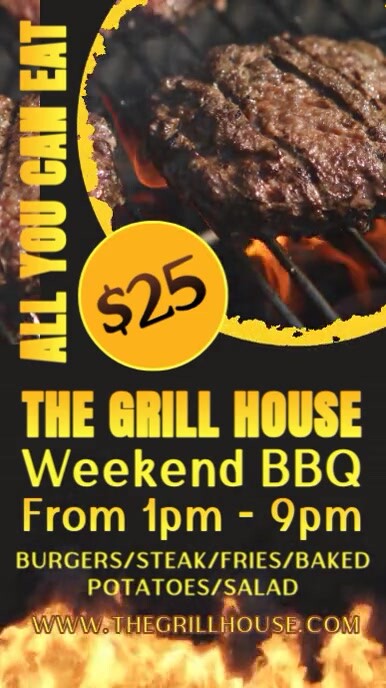 BBQ Restaurant Ad - Instagram Reel template