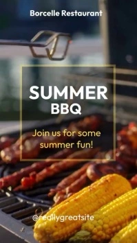 BBQ Summer Flyer Template Historia de Instagram
