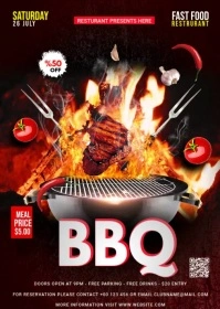 BBQ WEEKEND A6 template