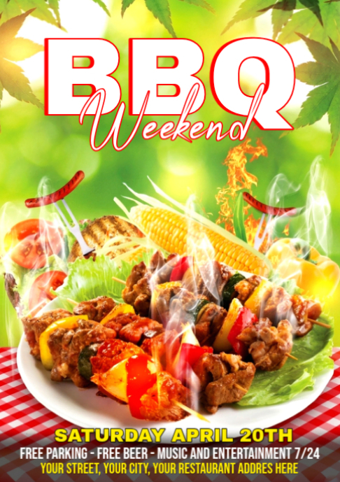 BBQ Weekend FLYER Template | PosterMyWall