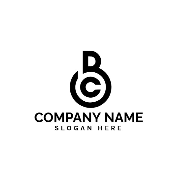 BC logo design| Company logo Template | PosterMyWall