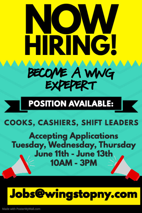 Hiring Poster template