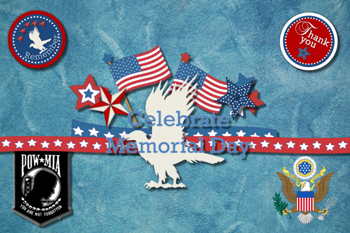 Plantilla De Labor Veteranos Dia Cuarto Julio Independencia Usa