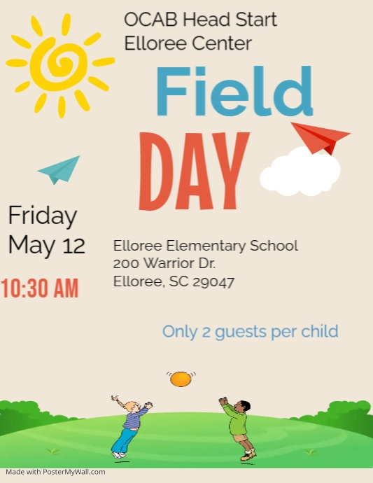 Pink Kids Field Day Flyer Template PosterMyWall