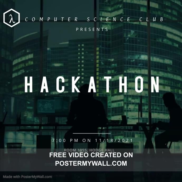 Copy of Copy of Hackathon Event Motion Poster | PosterMyWall