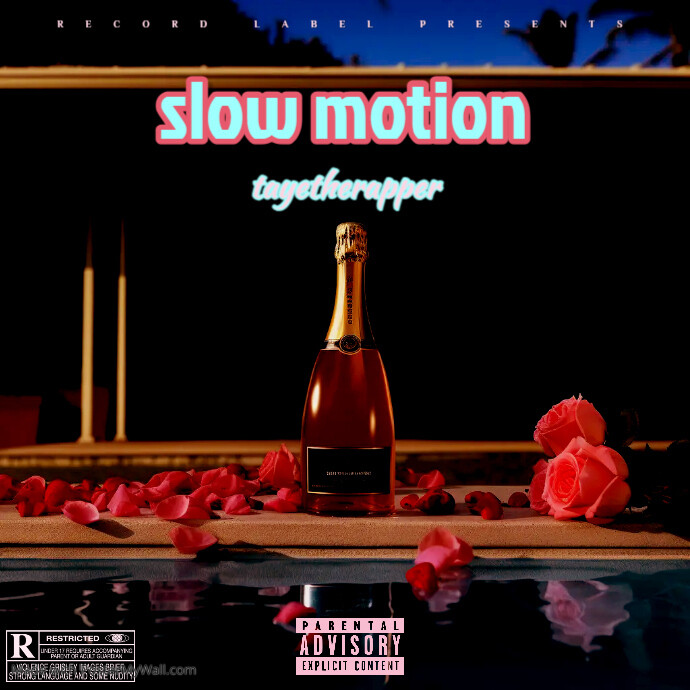 Untitled slow motion album cover template