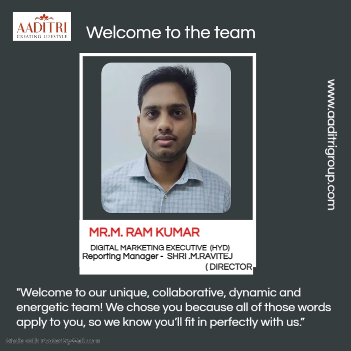 red and white square instagram post banner te PosterMyWall