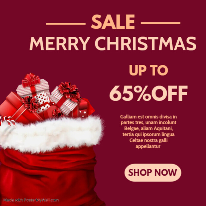 merry christmas sales advertisement