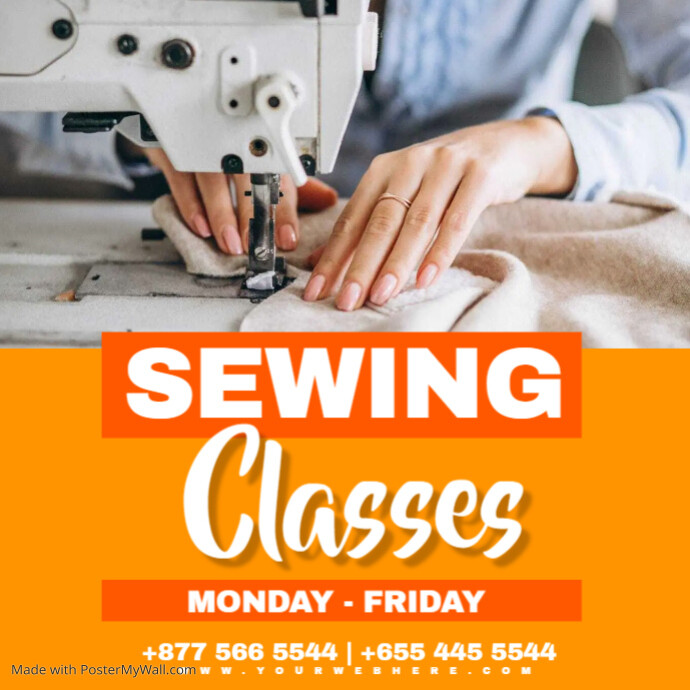 sewing classes PosterMyWall