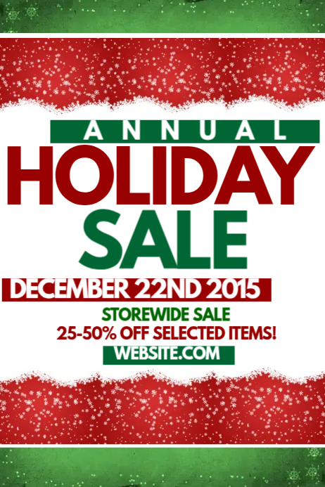 Holiday sale Iphosta template