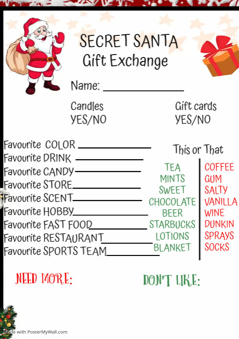 Secret Santa (2) | PosterMyWall