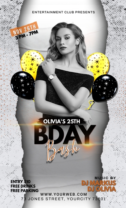 BDAY BASH US Legal template