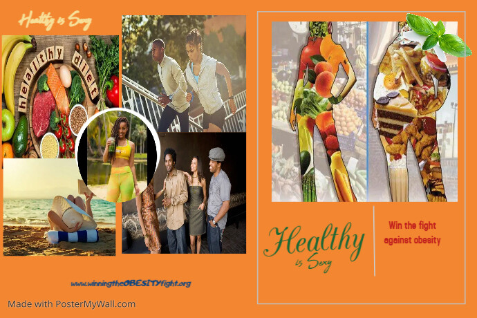 Healthy Food Moodboard Poster template