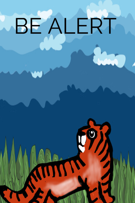 Plantilla de Be Alert | PosterMyWall