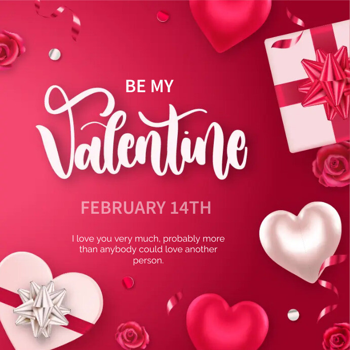 Be my valentine Template | PosterMyWall