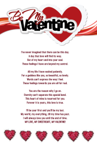 1 660 Love Poem Customizable Design Templates Postermywall