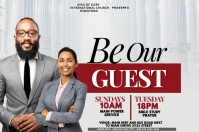 be our guest Poster template